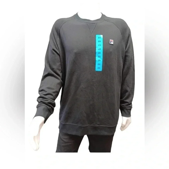 FILA Black Crewneck Sweatshirt Size  XXL - Picture 1 of 7